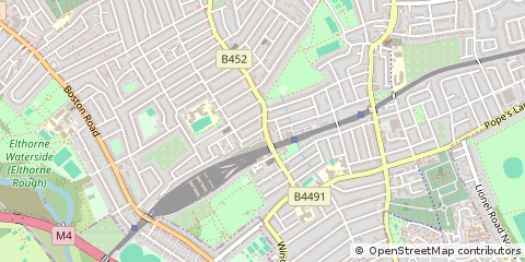 Map of W13 - London