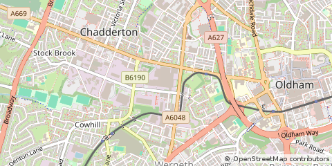 Map of Oldham