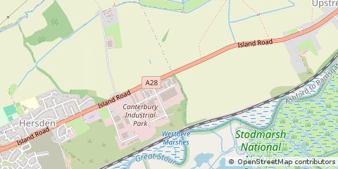 Map of Hersden, Kent