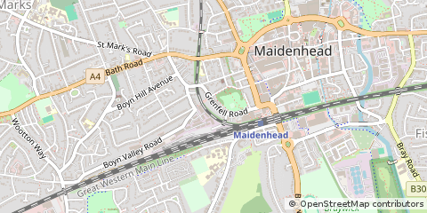 Map of Maidenhead, Berkshire