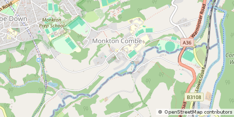Map of Bath, Somerset