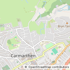 Map of Carmarthen