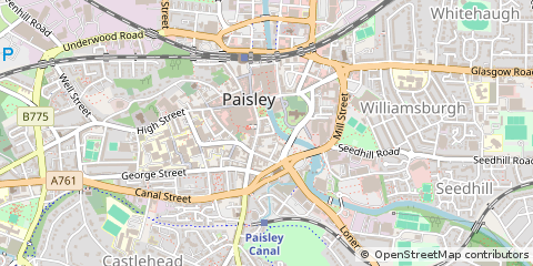 Map of Paisley
