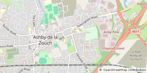 Map of Ashby-DE-LA-Zouch