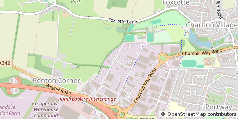 Map of Andover, Hampshire