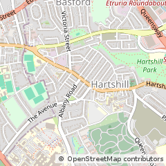 Map of Stoke on Trent, Staffordshire
