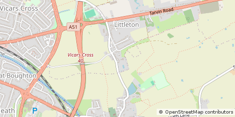 Map of Chester, Cheshire