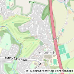 Map of Bury, Lancashire