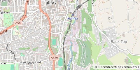 Map of West Yorkshire