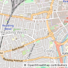 Map of Reading, Berkshire
