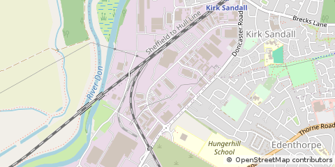 Map of Doncaster, South Yorkshire