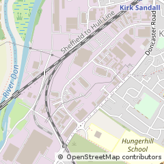 Map of Doncaster, South Yorkshire