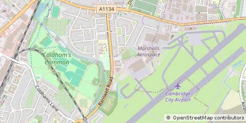 Map of Cambridge, Cambridgeshire