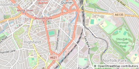 Map of Sheffield