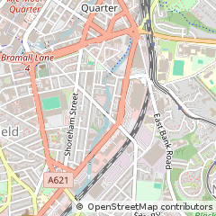Map of Sheffield