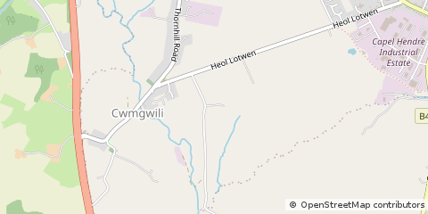Map of Carmarthenshire