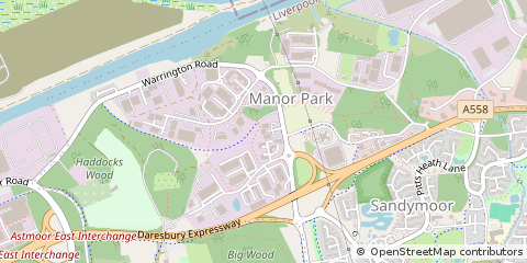 Map of Runcorn
