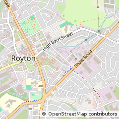Map of Royton Oldham, Lancashire
