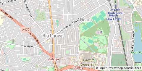 Map of Cardiff