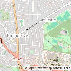 Map of Cardiff