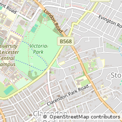 Map of Leicester, Leicestershire