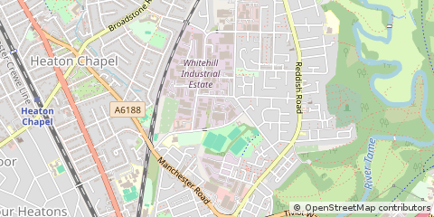 Map of Stockport, Cheshire