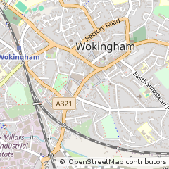 Map of Wokingham, Berkshire