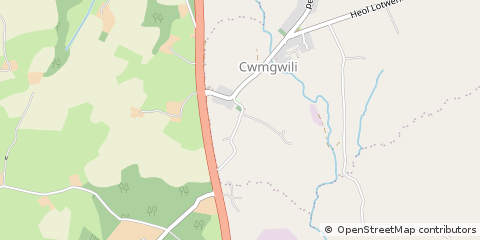 Map of Carmarthen