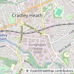 Map of Cradley Heath