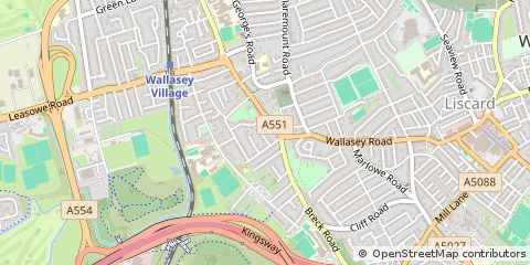 Map of Wallasey
