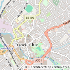 Map of Trowbridge, Wiltshire