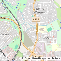 Map of Stockton-on-Tees, Cleveland