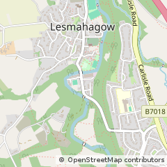 Map of Lanark, Lanarkshire