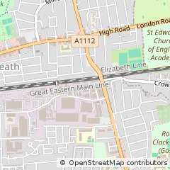 Map of Dagenham, Essex