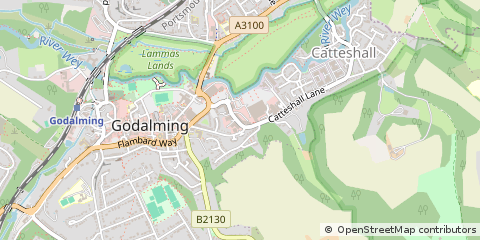 Map of Godalming