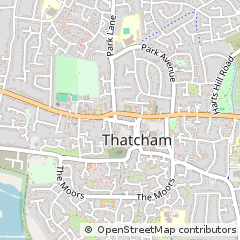 Map of Thatcham, Berks