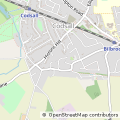 Map of Codsall, Staffordshire