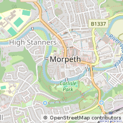 Map of Morpeth