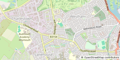Map of Weymouth