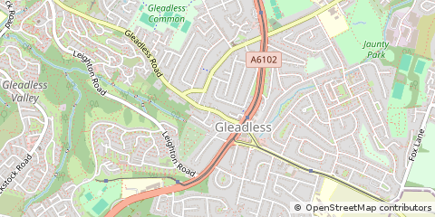 Map of Sheffield