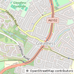 Map of Sheffield