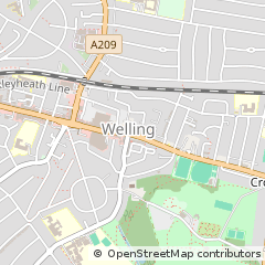 Map of Welling, Kent