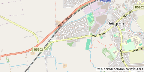 Map of Wigton, Cumbria