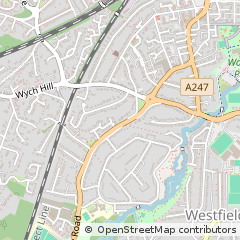 Map of Woking, Surrey