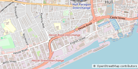 Map of Hull, East Yorkshire