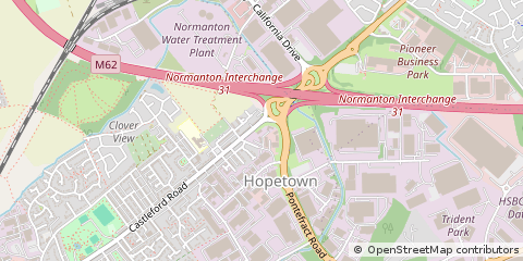 Map of Normanton, West Yorkshire