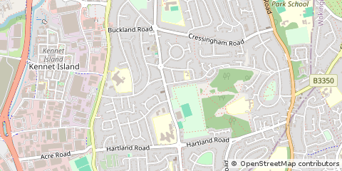 Map of Reading, Berkshire