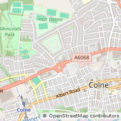 Map of Colne, Lancashire