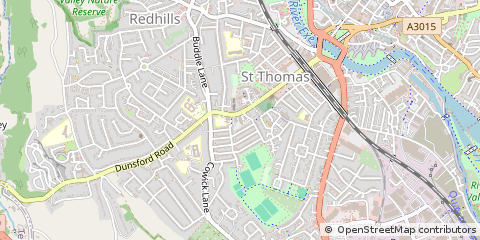 Map of Exeter, Devon