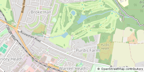 Map of Ipswich, Suffolk